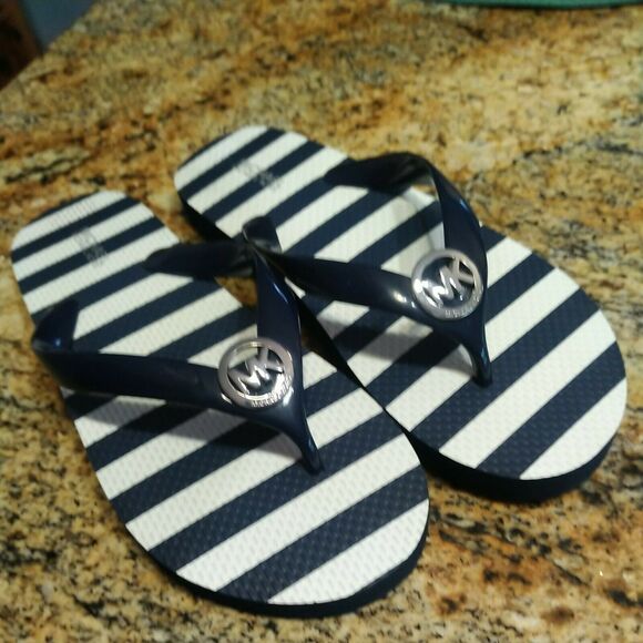 Michael Kors EVA Sole Sandals Signature/PVC/Blue/White(RX17D) 8M 38.5 EU - Picture 3 of 11